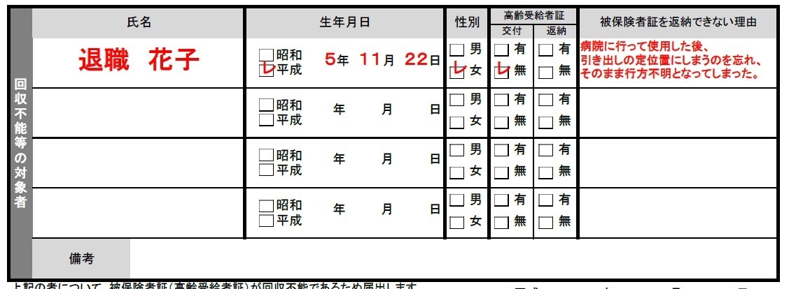 退職時の処理 書類で行う会社事務 書き方 記入例 提出先